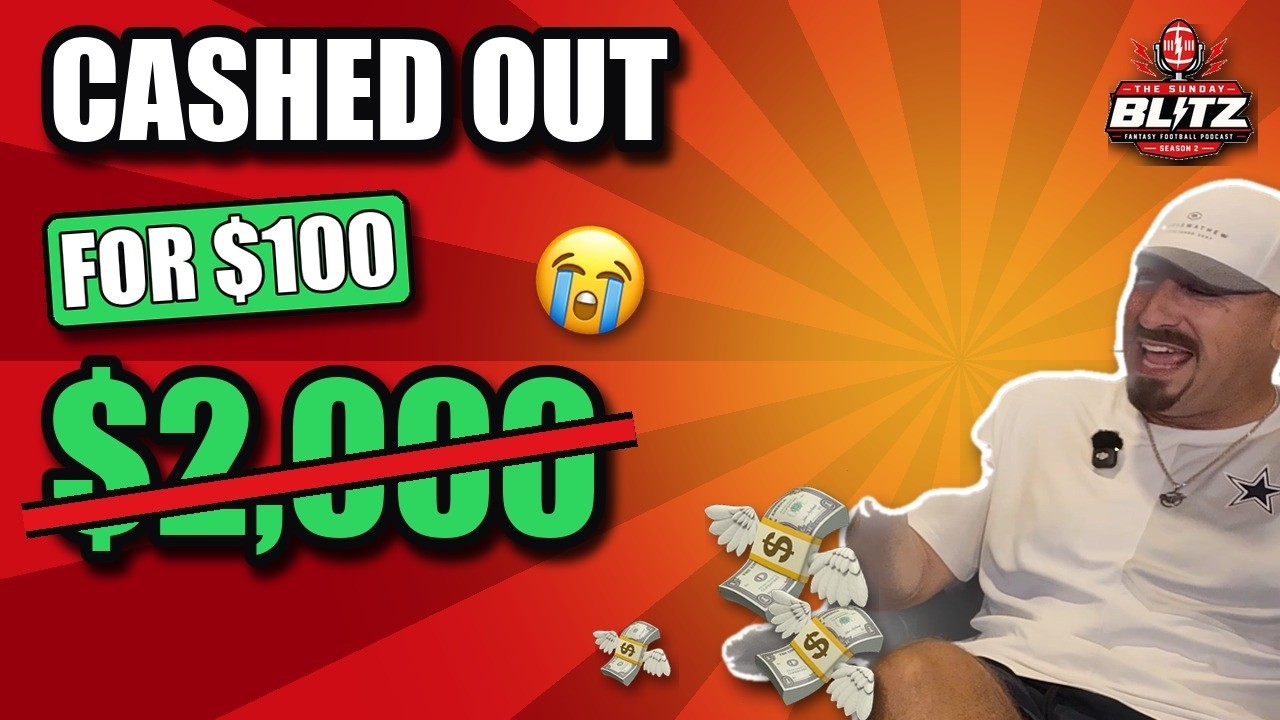 Official thumbnail for “How to Lose $2,000 on a $25 Parlay” with the text “Cashed out for $100” and a crossed-out $2,000.